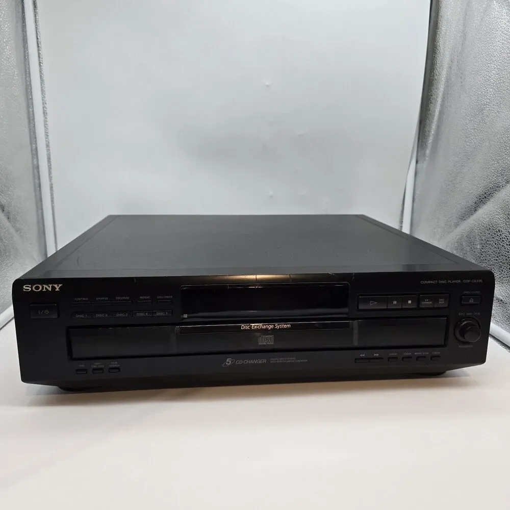 Sony CDP-CE335 5 Disc CD Changer Player Carousel | NO Remote TESTED